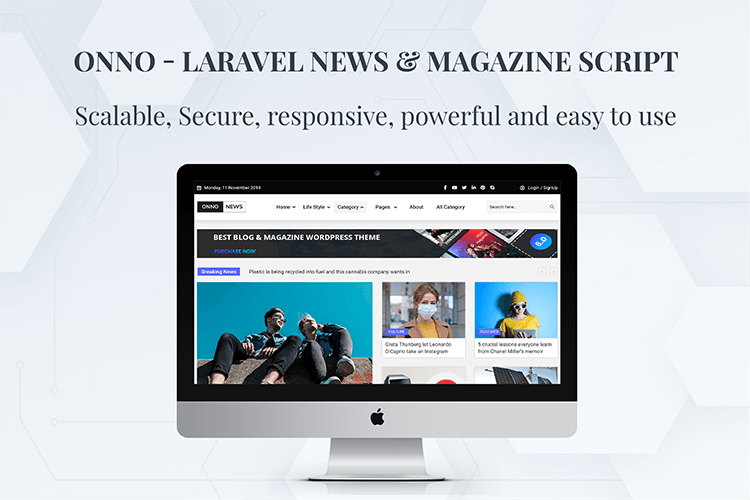 ONNO - Laravel News & Magazine Script - 4